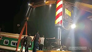 ট্রেন লাইনচ্যুত: সাড়ে ৮ ঘণ্টা পর সিলেটের সঙ্গে রেল যোগাযোগ স্বাভাবিক