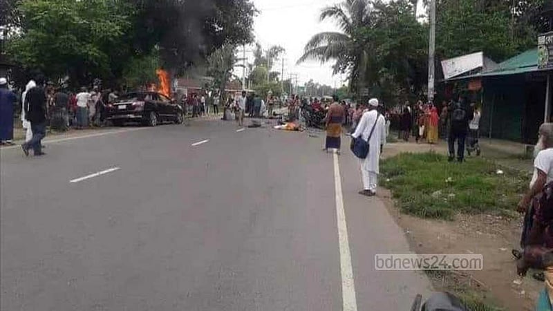 টাঙ্গাইলে মাহেন্দ্র-প্রাইভেটকার সংঘর্ষে নিহত ২