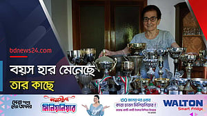 ৯০ বছর বয়সেও দৌড়ের মাঠে অদম্য তিনি