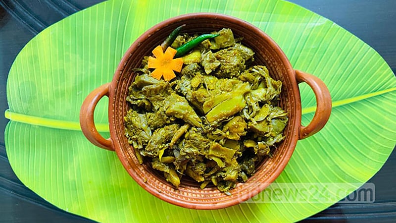 রেসিপি: এঁচড় দিয়ে মুরগির মাংস
