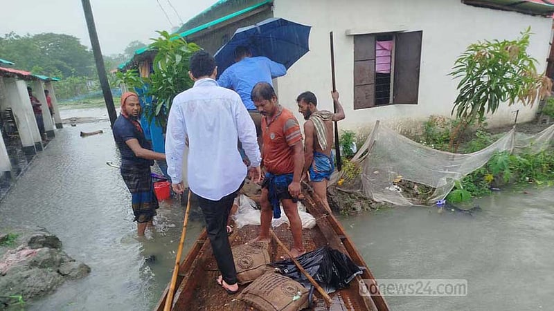 রেমাল: গোপালগঞ্জে সহস্রাধিক ঘের ভেসে গেছে, বাড়িঘরের ক্ষতি