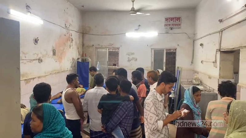নরসিংদীতে আধিপত্য বিস্তারে দুপক্ষের সংঘর্ষ, গুলি-টেঁটাবিদ্ধ ৭