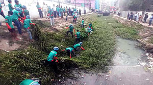 রংপুরে শ্যামাসুন্দরীর প্রাণ ফেরাতে পরিচ্ছন্নতা অভিযান