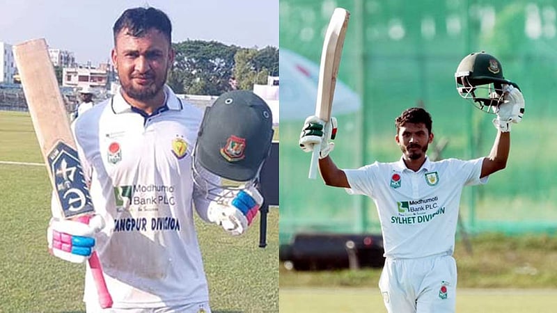 ৬ বছর পর আরিফুলের সেঞ্চুরি, অমিতের অপরাজিত ১০৯, পিনাকের ৯৯