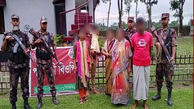 ভারতে অনুপ্রবেশের চেষ্টা: সীমান্তে আটক ১০ জন