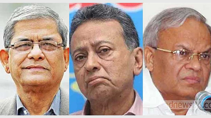 সড়ক আন্দোলনে ‘উসকানির’ মামলায় খালাস ফখরুল, খসরু, রিজভী