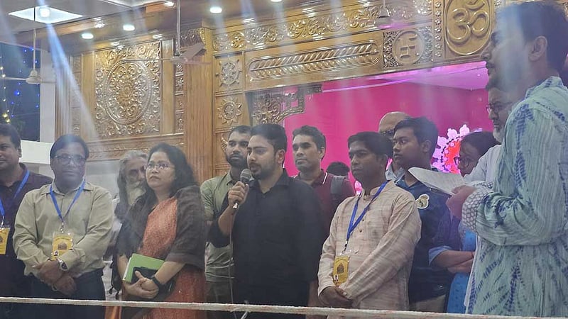 পূজায় নিরাপত্তাহীনতা ঘটলে আইনশৃঙ্খলা বাহিনীরও ‘বিচার হবে’: নাহিদ ইসলাম
