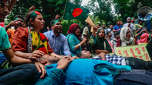 ‘৩৫’র জন্য বিক্ষোভ