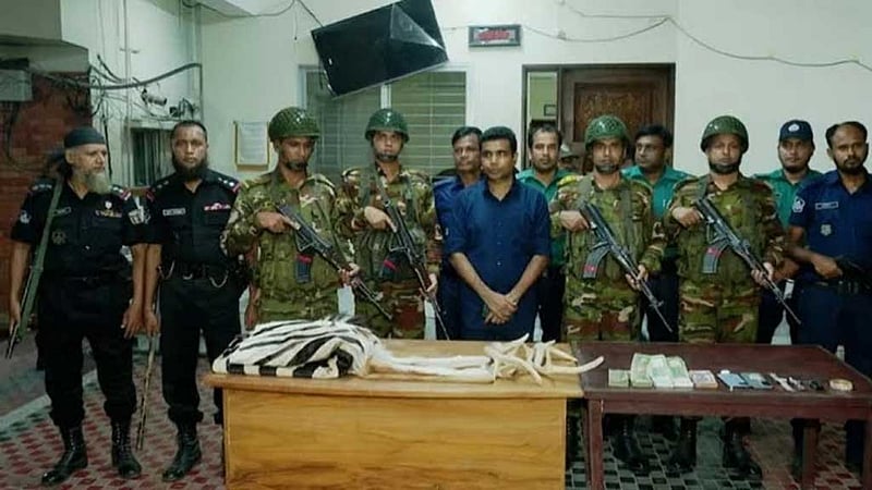 আসাদুজ্জামানের বাসায় তল্লাশি চালিয়ে মিলল হরিণের শিং, চামড়া