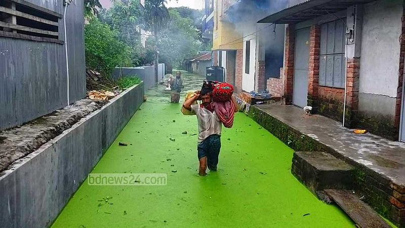 যশোরে পানিবন্দি ২৮ গ্রাম, ভেসে গেছে ঘের-ফসল