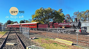 স্টিম ট্রেনের হুইসেল বেজে উঠলো শহরের পথে