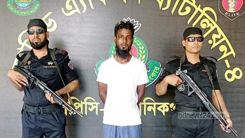 কাশিমপুর কারাগার থেকে পালানো ফাঁসির আসামি ধামরাইয়ে গ্রেপ্তার