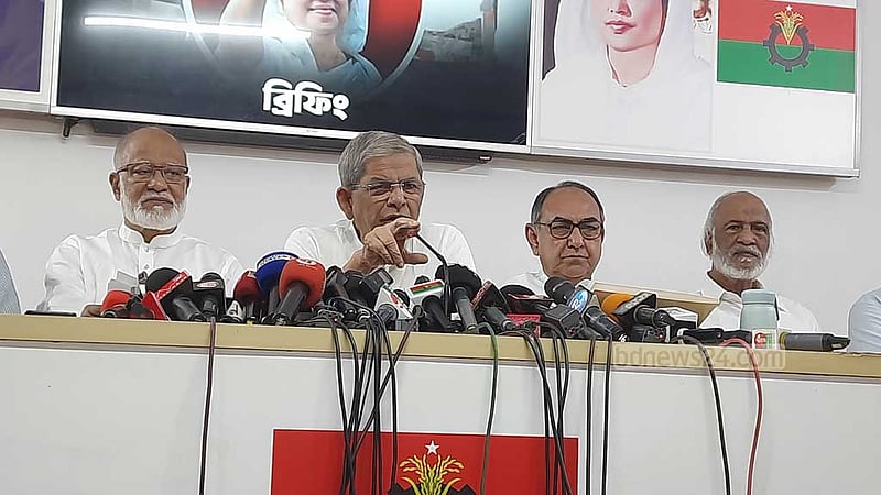 নির্বাচনের স্বার্থে অন্তর্বর্তী সরকারকে সহযোগিতার আহ্বান ফখরুলের