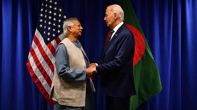 ইউনূসের নেতৃত্বে ‘পূর্ণ সমর্থন’ বাইডেনের