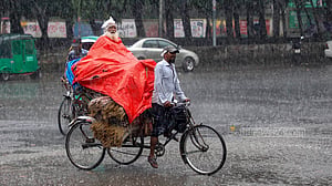 টানা গরমের পর বৃষ্টির দেখা