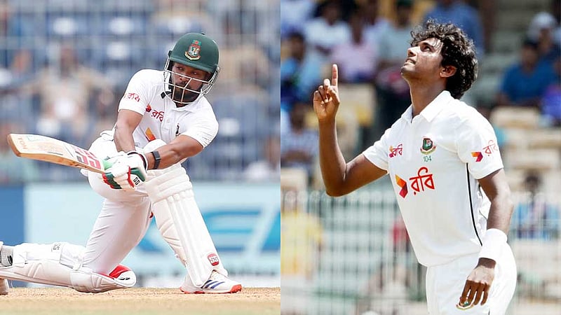 টেস্ট র‍্যাঙ্কিংয়ে শান্ত-হাসানের উন্নতি