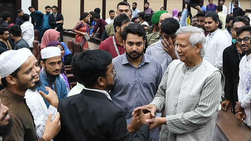 ভারতের সঙ্গে সম্পর্ক হবে ন্যায্যতার ভিত্তিতে: ছাত্রদের ইউনূস