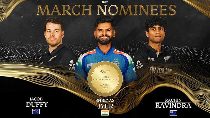 মার্চের সেরার লড়াইয়ে ডাফি, শ্রেয়াস ও রাভিন্দ্রা