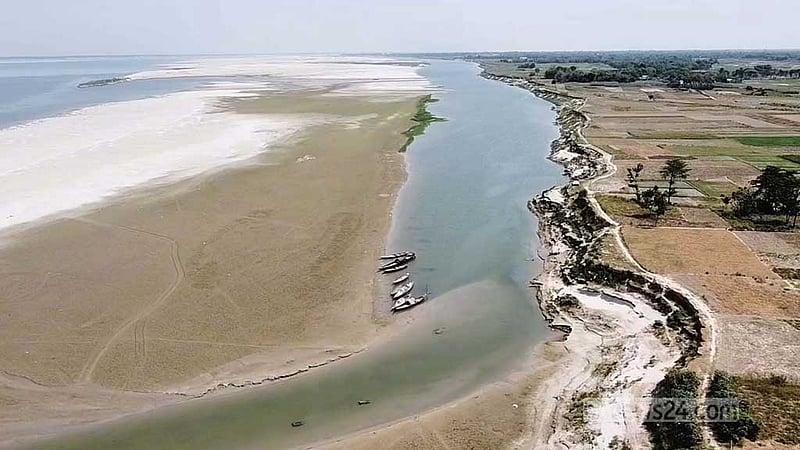 রাজবাড়ীর ছয় নদী ও ৫৪ খালে নেই পানি, চাষাবাদ ব্যাহত