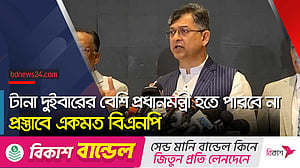 বিরতি দিয়ে দুইবারের বেশি প্রধানমন্ত্রী হওয়ার সুযোগ রাখার দাবি বিএনপির