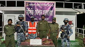 সুন্দরবন থেকে জবাই করে আনা হরিণের ২৪ কেজি মাংস ও চামড়া জব্দ