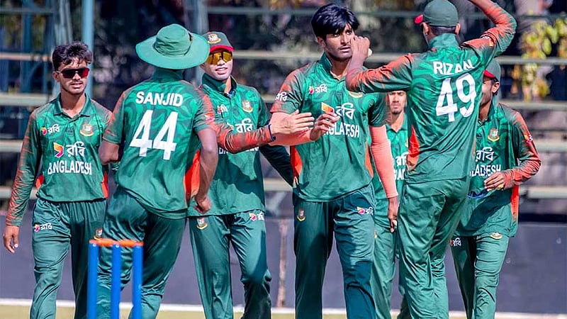 রিজানের সেঞ্চুরির পর সামিউনের ৪ উইকেট, ইংল্যান্ডে জয়ে শুরু যুবাদের