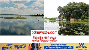 বৃষ্টি-উজানের ঢল: শার্শায় পানিবন্দি দুই শতাধিক পরিবার