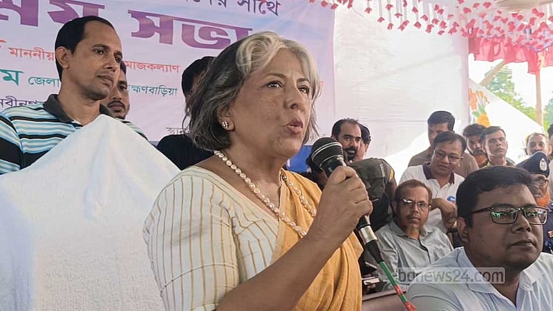 সহিংসতা হলেই নির্বাচন নষ্ট হবে: সমাজকল্যাণ উপদেষ্টা