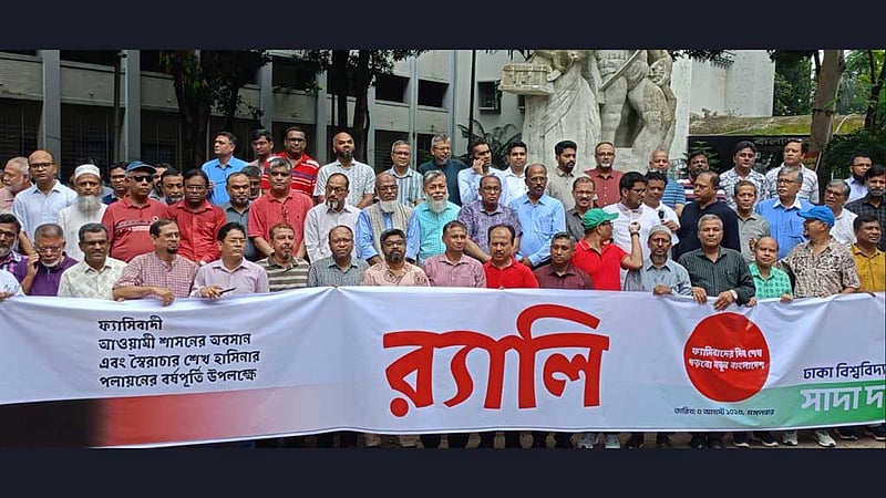 বছরঘুরেও বৈষম্যহীন সমাজ ‘প্রতিষ্ঠা হয়নি’: ঢাবির সাদা দল