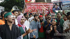 ‘জুলাই সনদ’ চেয়ে দ্বিতীয় দিনের মত শাহবাগ অবরোধে গণঅভ্যুত্থানের আহতরা
