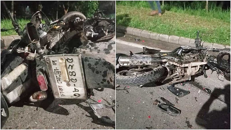 শরীয়তপুরে এক্সপ্রেসওয়েতে মোটরসাইকেলে গাড়ির ধাক্কা, নিহত ২