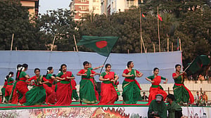 গানে, নাচে ছায়ানটের বিজয় উৎসব