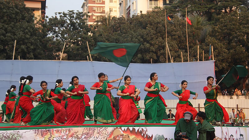 গানে, নাচে ছায়ানটের বিজয় উৎসব