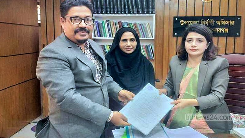 কিশোরগঞ্জ-৩ আসন থেকে মনোনয়নপত্র নিলেন জাপার চুন্নু