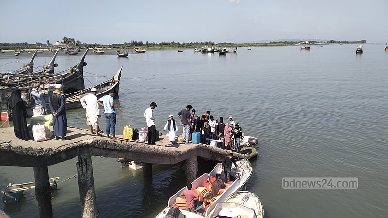 সেন্ট মার্টিন থেকে ফেরার পথে স্পিডবোট উল্টে মা-মেয়ের মৃত্যু