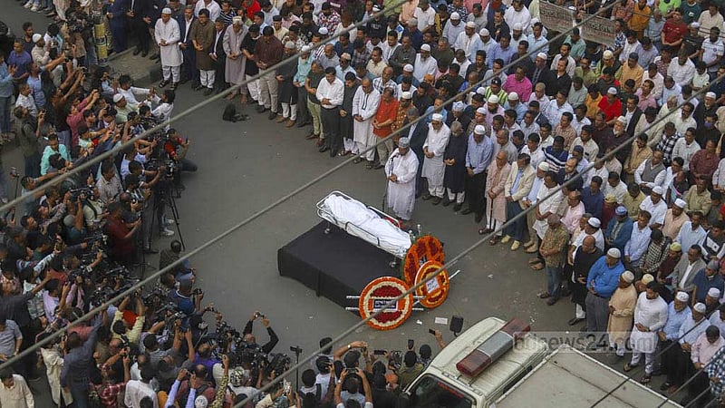 নোমানকে শেষ শ্রদ্ধা বিএনপির
