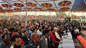 গাইবান্ধায় অবস্থান কর্মসূচির শেষ মুহূর্তেও তিস্তা বাঁচানোর আকুতি