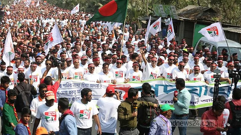 তিস্তা নদী রক্ষা আন্দোলন: ‘এই নদী বাঁচলে উত্তরাঞ্চলের কৃষক বাঁচবে’