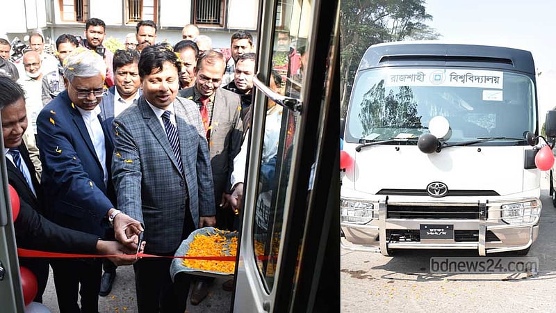 রাজশাহী বিশ্ববিদ্যালয়ের শিক্ষকদের জন্য দুটি নতুন বাস