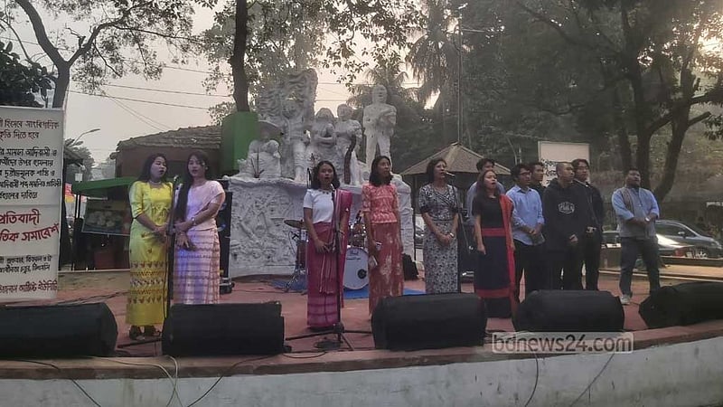 আদিবাসীদের ওপর হামলা: জড়িতদের ২৪ ঘণ্টার মধ্যে গ্রেপ্তারের দাবি