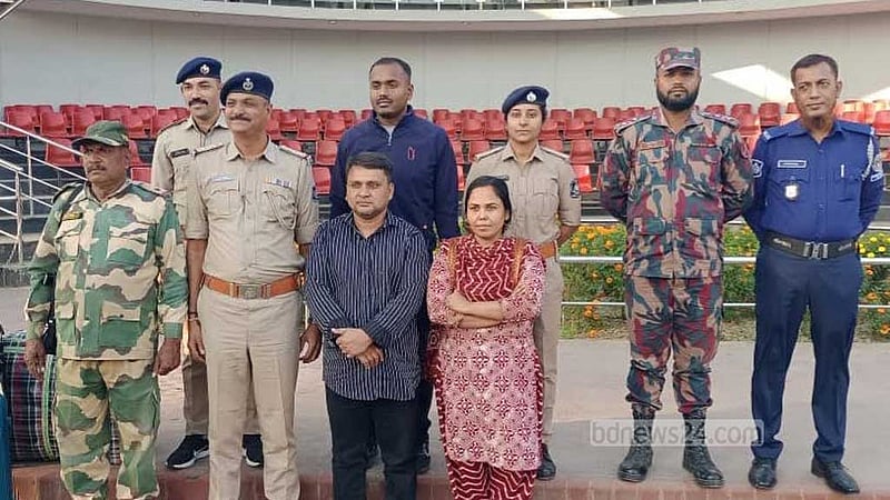 ৭ বছর ভারতে কারাভোগ শেষে দেশে ফিরল ‘পাচার হওয়া’ দম্পতি