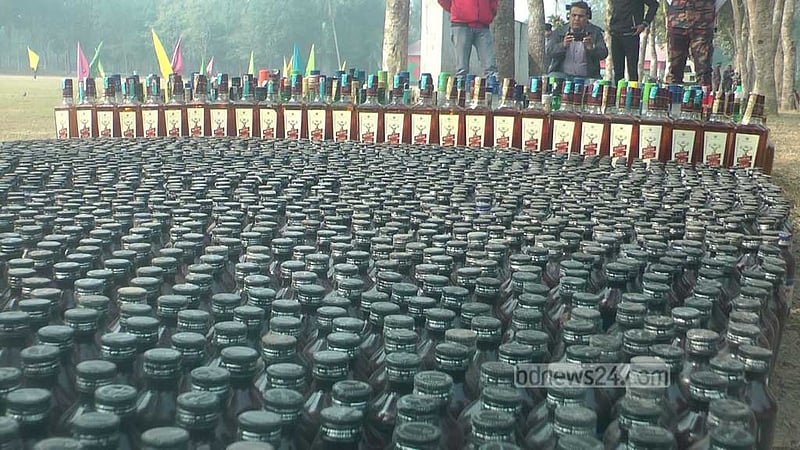 চুয়াডাঙ্গায় ৪ কোটি টাকার মাদক ধ্বংস করেছে বিজিবি