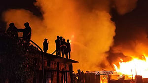 নোয়াখালীতে আগুনে পুড়ল ১২ দোকান