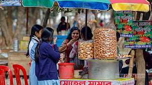 খাবারের দোকানে ছেয়ে গেছে উদ্যান