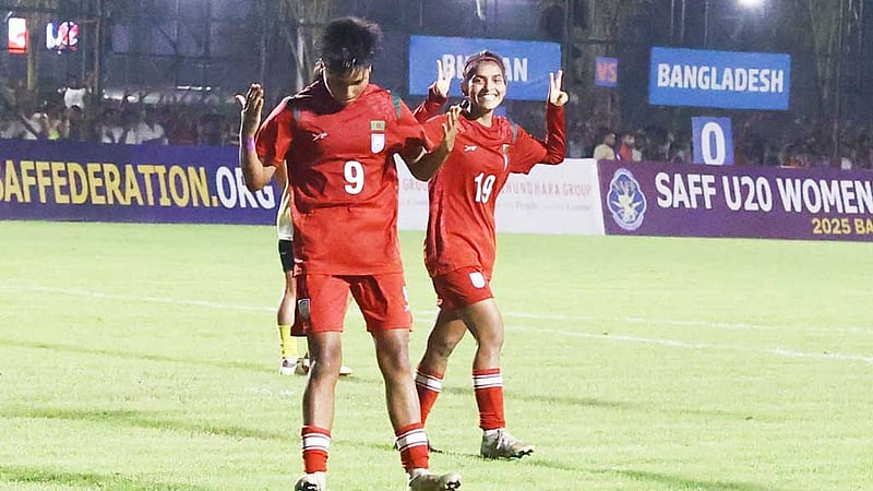 ভুটানের জালে এবার তৃষ্ণা-মুনকিদের ৩ গোল