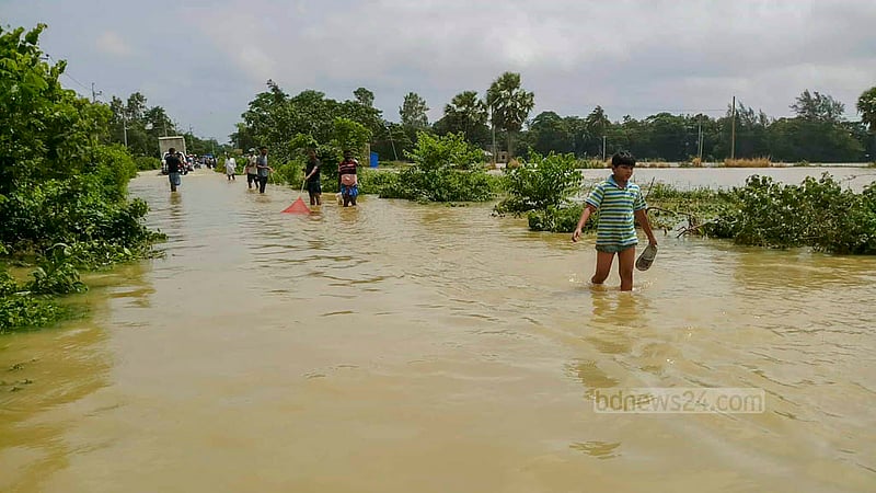 ফেনীর নিম্নাঞ্চলে বন্যার আভাস