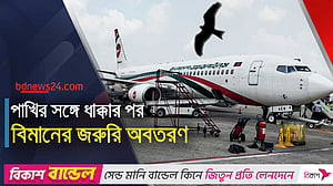 পাখির সঙ্গে ধাক্কার পর ঢাকায় ফিরে এল বিমানের সিঙ্গাপুরগামী ফ্লাইট
