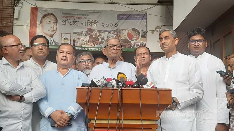 অনিশ্চয়তা কেটে এসেছে স্বস্তির বার্তা: ফখরুল