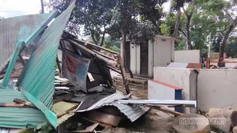 গোপালগঞ্জে ‘জ্ঞানের আলো পাঠাগার’ উচ্ছেদ, ক্ষোভ