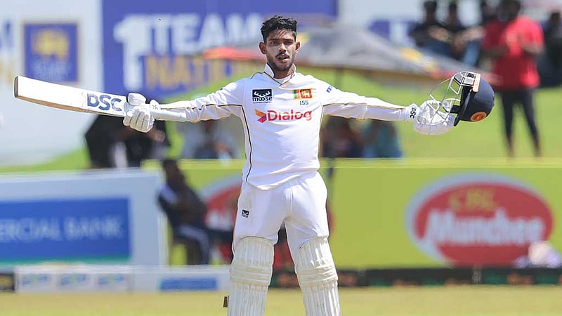 ১৮৭ ও ১৫৮ রানের ইনিংসে বাংলাদেশকে ভুগিয়ে মাস সেরার লড়াইয়ে নিসাঙ্কা